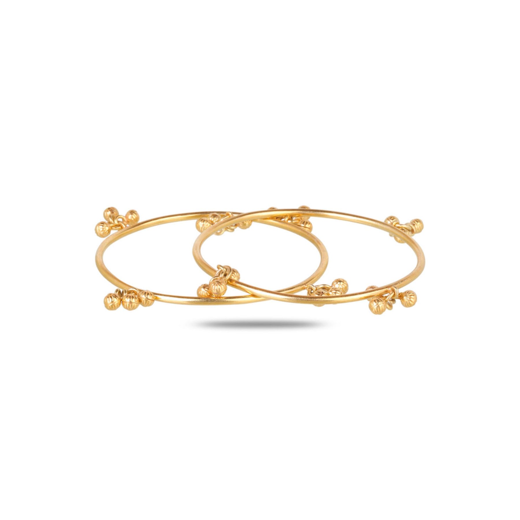 Ghunghru 18K Gold Plated Silver 925 Bangle