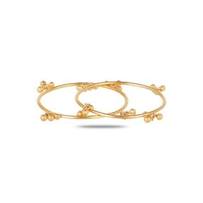 Ghunghru 18K Gold Plated Silver 925 Bangle