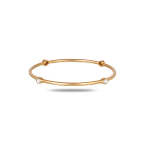 Sitara 18K Gold Plated Silver 925 Polki Bangle
