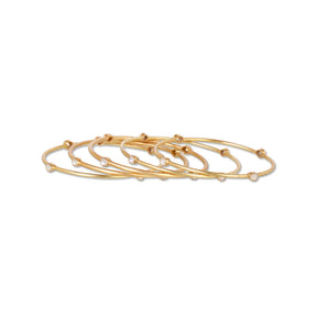 Sitara 18K Gold Plated Silver 925 Polki Bangle