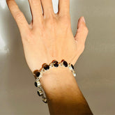 Enzo Smokey Quartz Silver 925 Men's Bracelet