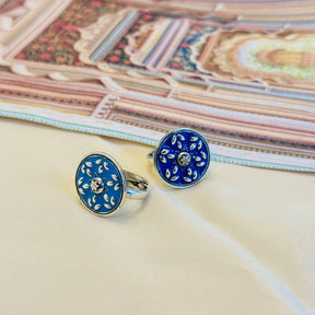 Ishika Enamel Silver 925 Ring