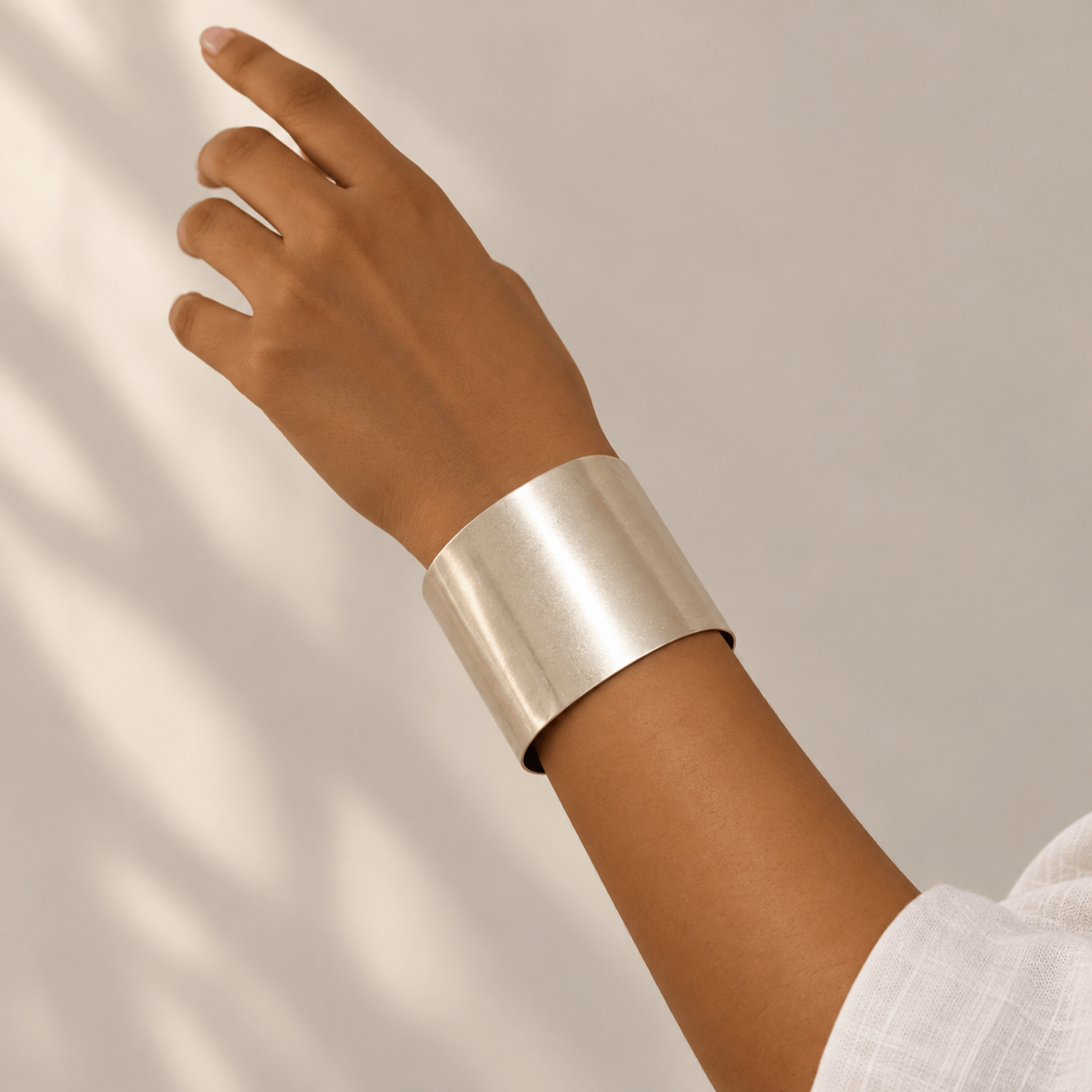 Mihika Silver 925 Cuff Bracelet
