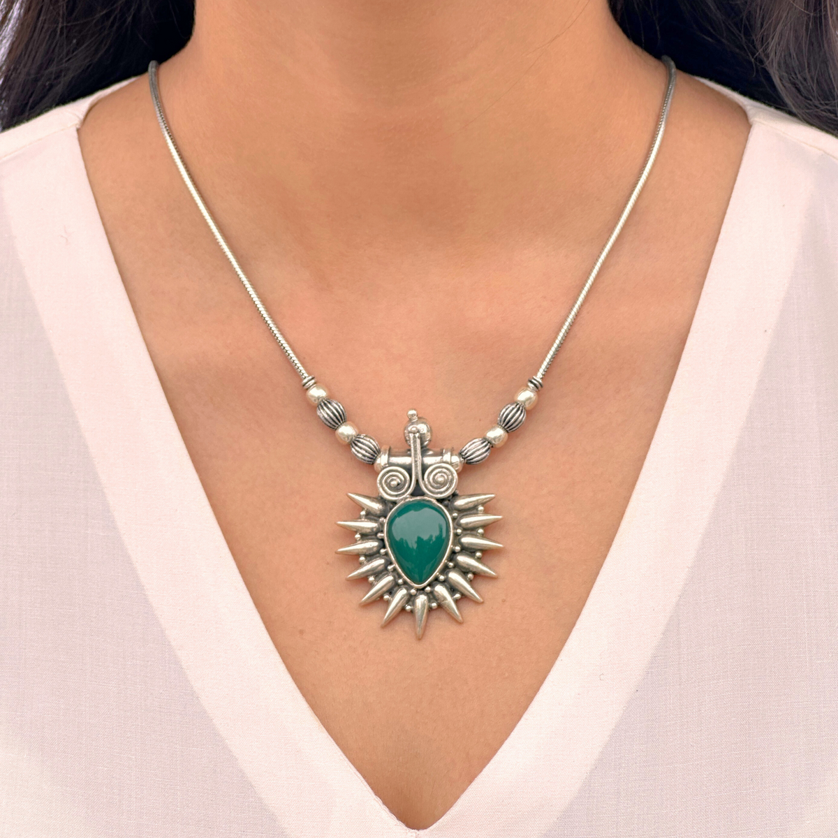 Lavanya Traditional Silver 925 Necklace