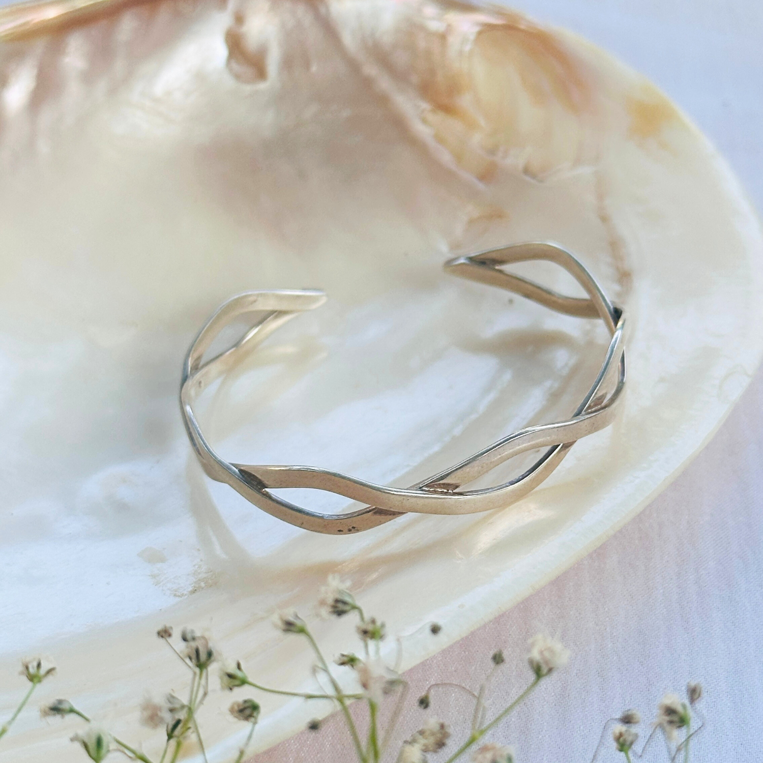 Mila Silver 925 Cuff Bangle