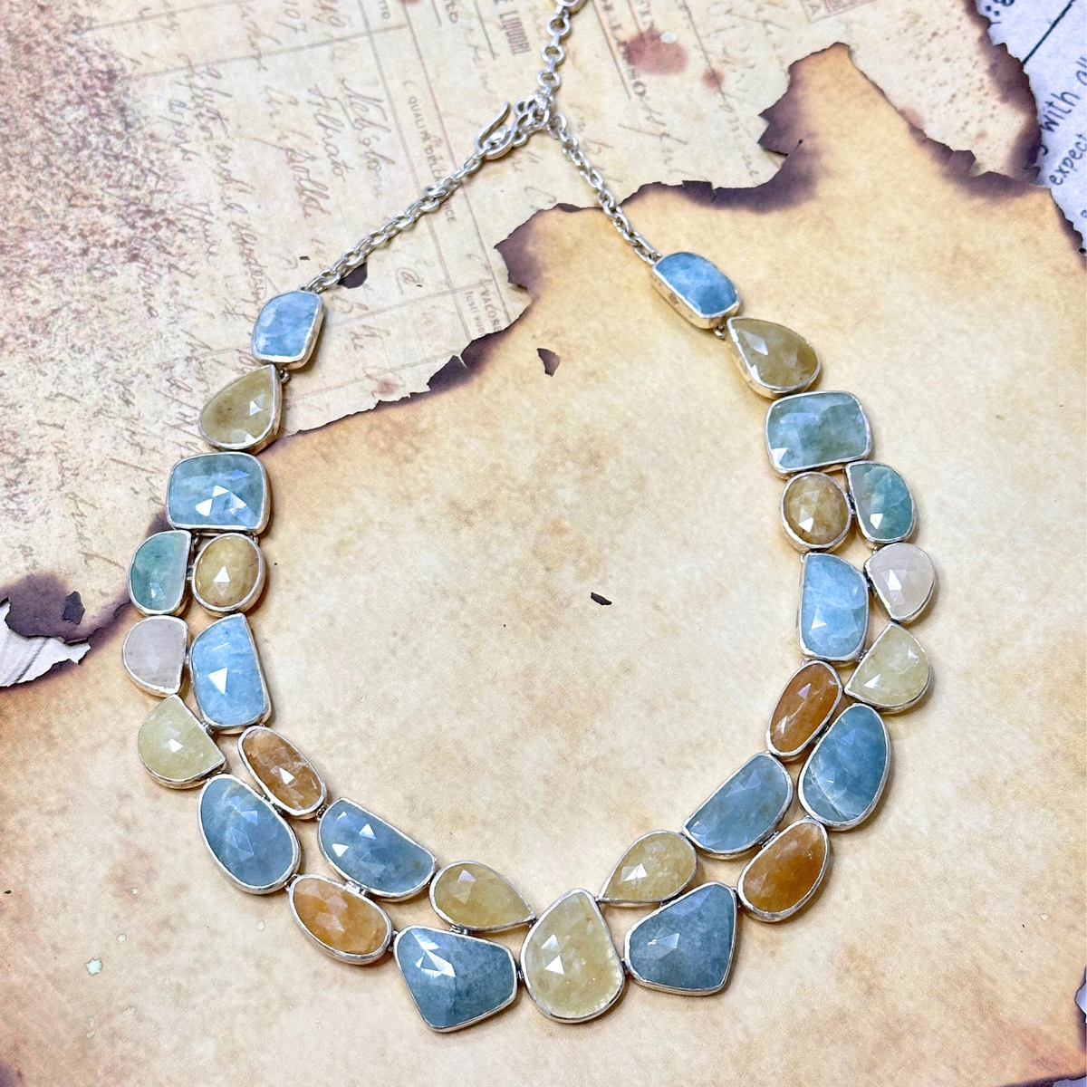 Evara Sapphire Silver 925 Necklace