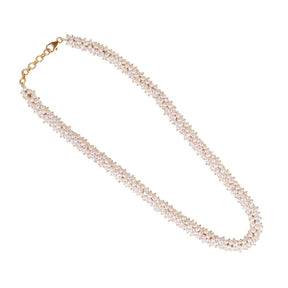 Sreedha 18K Gold Plated Silver 925 Pearl Beads Necklace