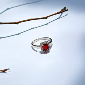 Geelong Gemstone Diamond Silver 925 Rings