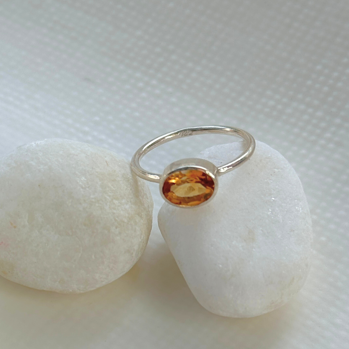 Alea Citrine Silver 925 Ring