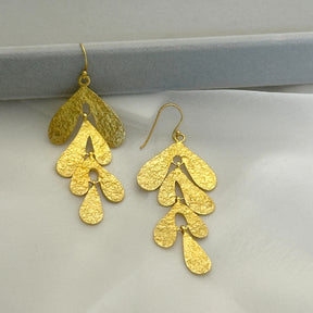 Lily Gold Plated Silver 925 Earrings