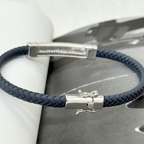 Zern Men's Zircon Silver 925 Bracelet