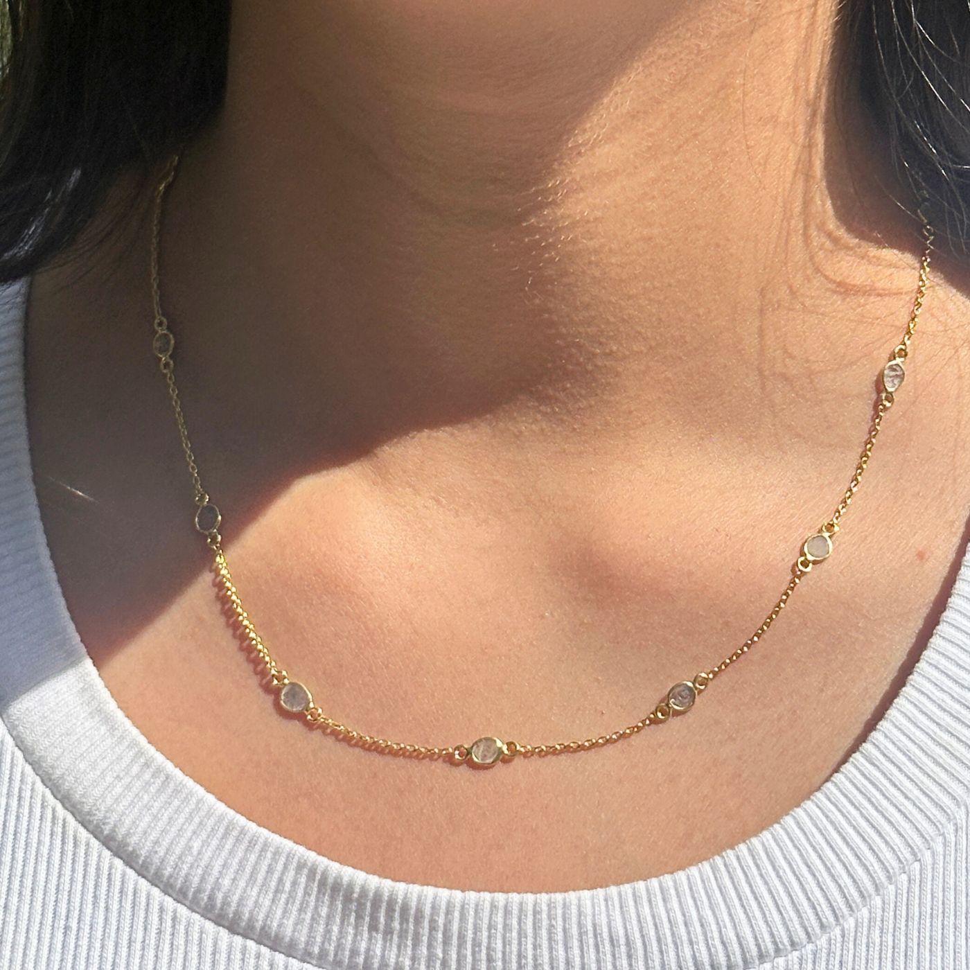 Brillia Diamond Gold Plated Silver 925 Necklace