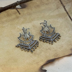 Shehnaai Traditional Silver 925 Earrings