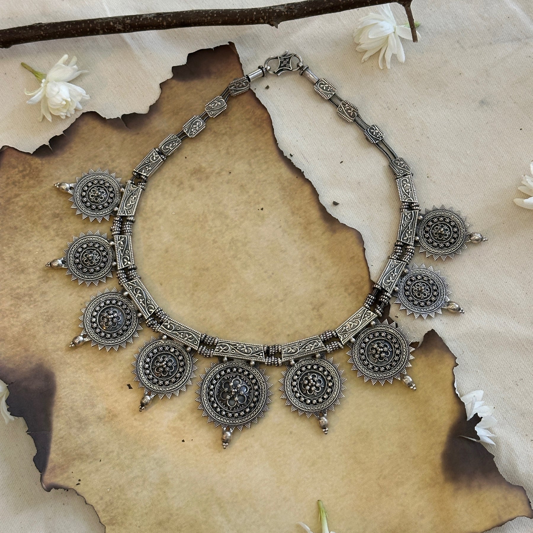 Chavanya Traditional Silver 925 Necklace