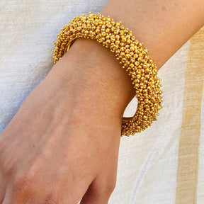 Voski Golden Beads Bangle