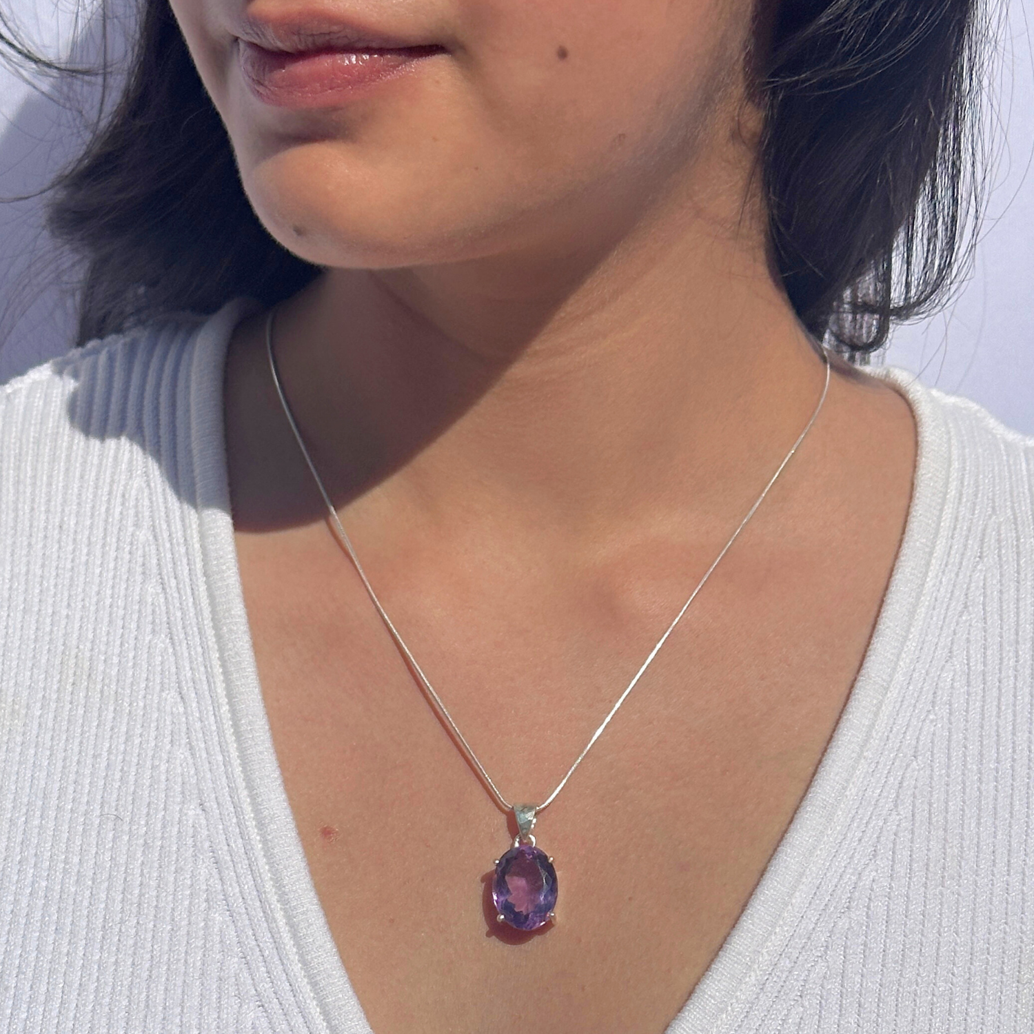 Zhen Amethyst Silver 925 Pendant