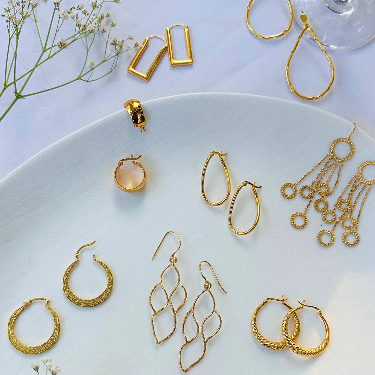 Lune 18k Gold Plated Silver 925 Earring