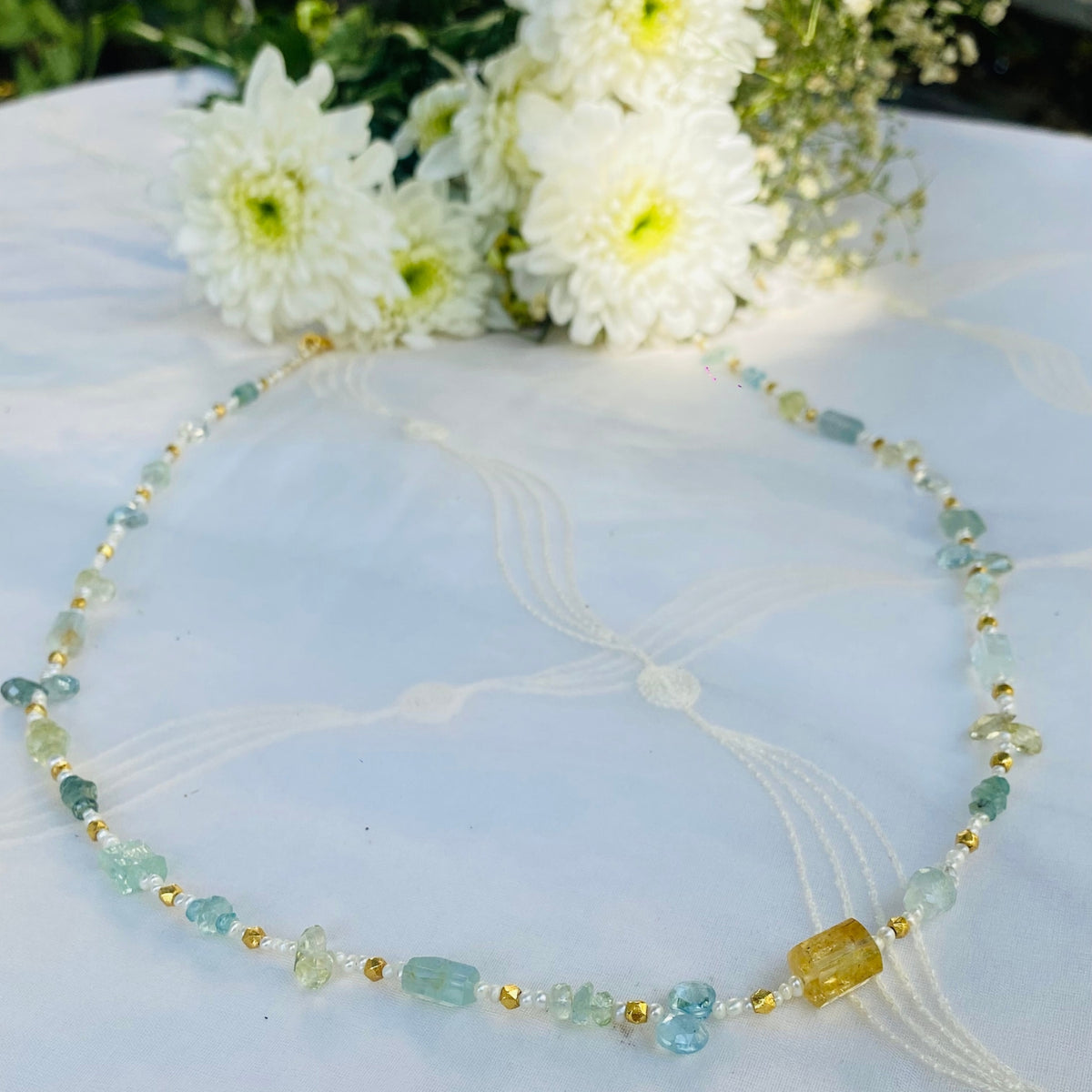 Genji Multi Color Stone Necklace