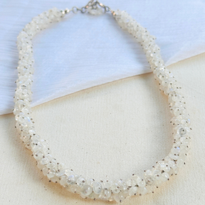 Silvi Rainbow Moonstone Beads Silver 925 Necklace