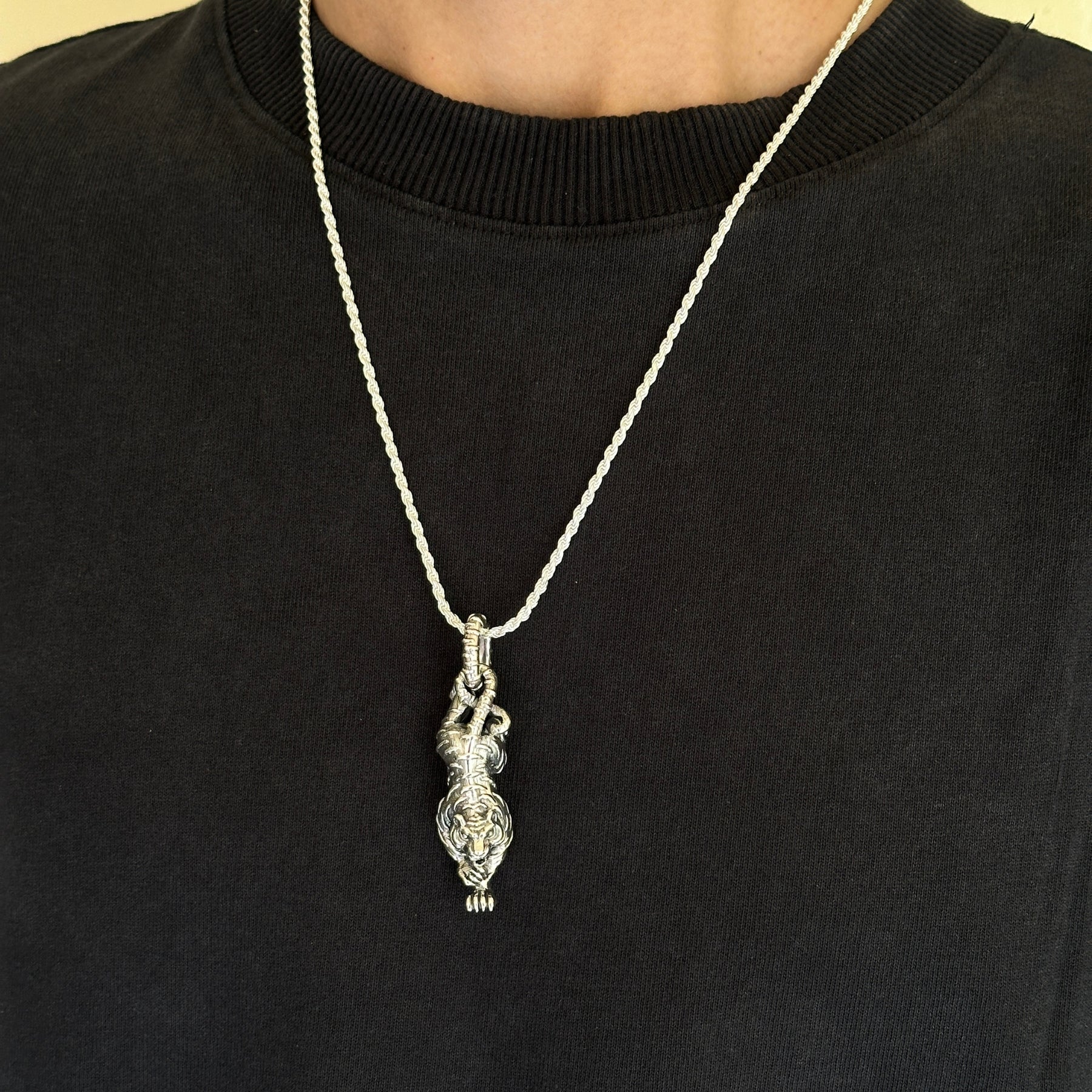 Tiger Silver 925 Men's Pendant