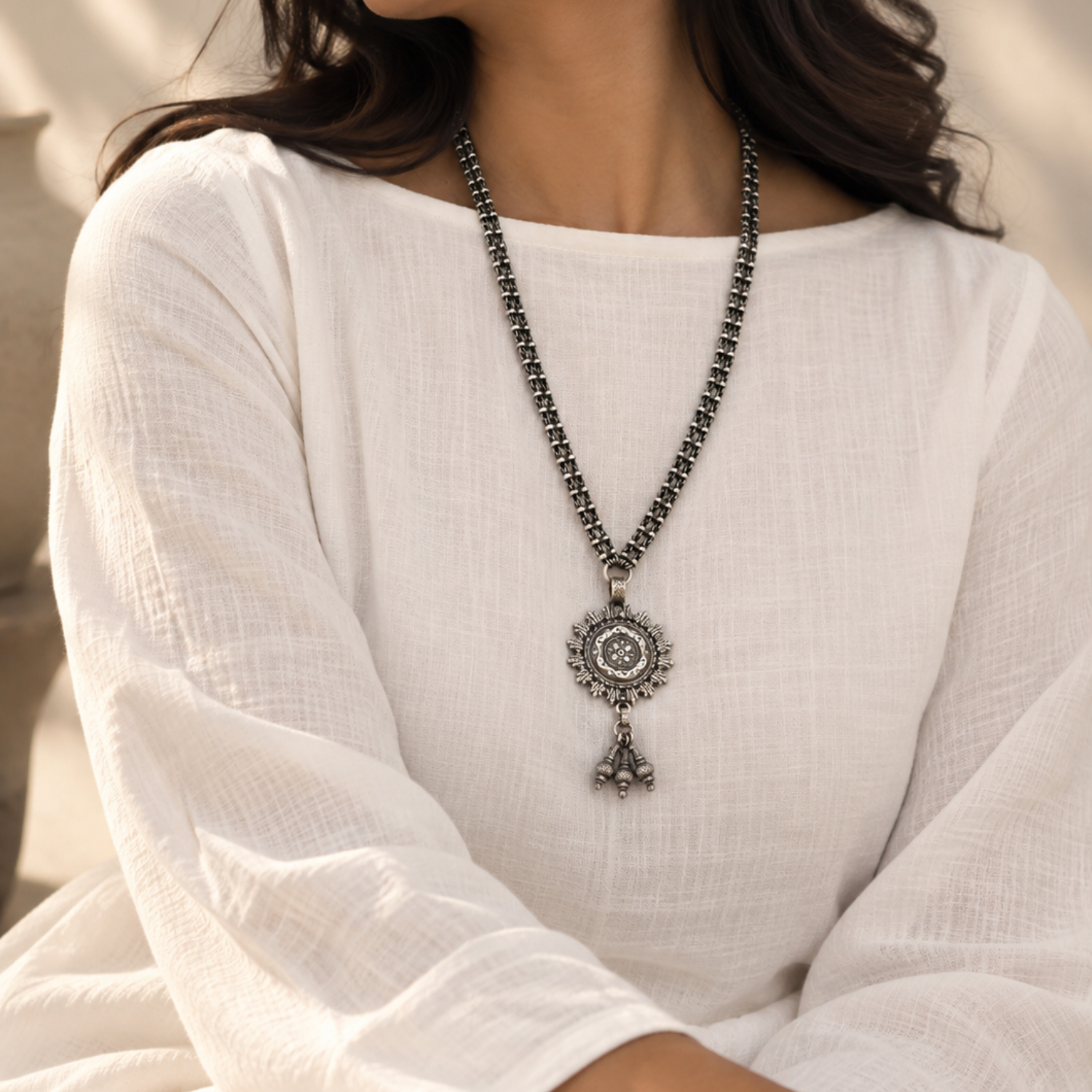 Praci Silver 925 Necklace