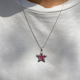Bliss Ruby Silver 925 Star Pendant