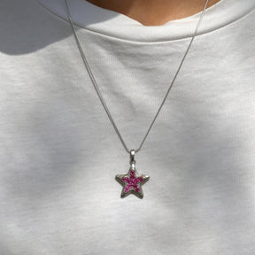 Bliss Ruby Silver 925 Star Pendant