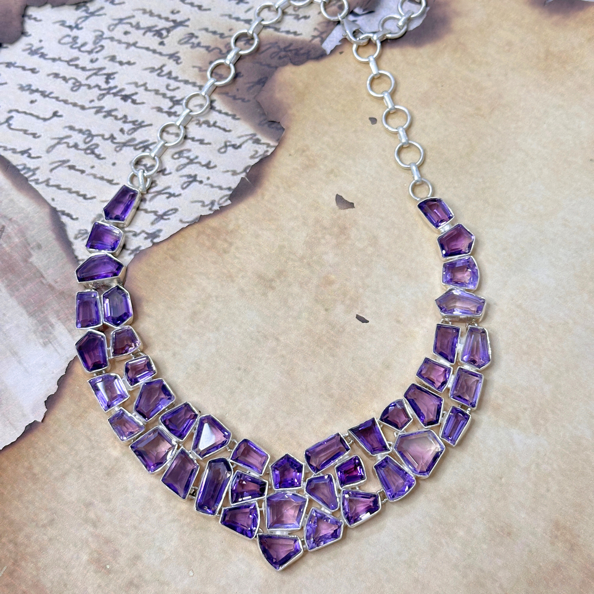 Seriva Amethyst Silver 925 Necklace
