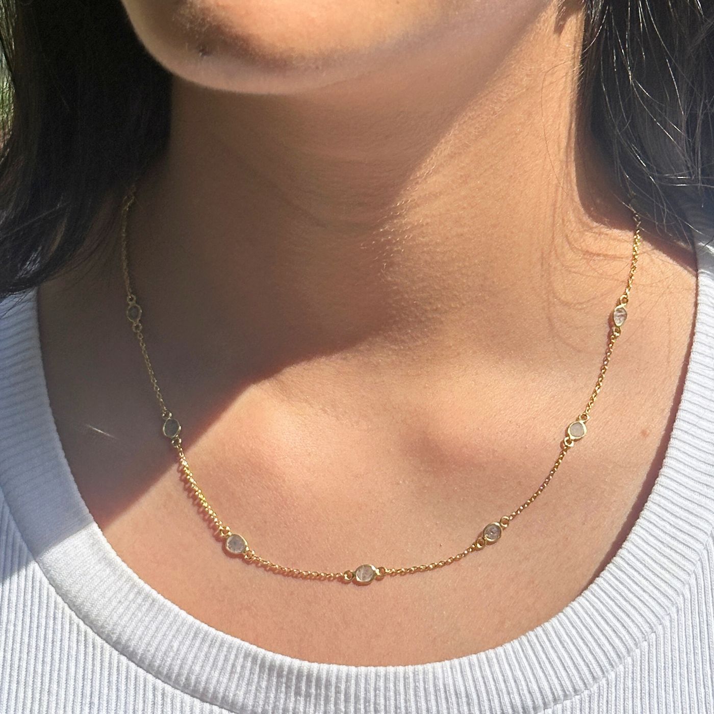 Brillia Diamond Gold Plated Silver 925 Necklace