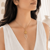 Svara 18K Gold Plated Silver 925 Pearl Pendant