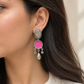 Aira Silver 925 Oxidised Earrings