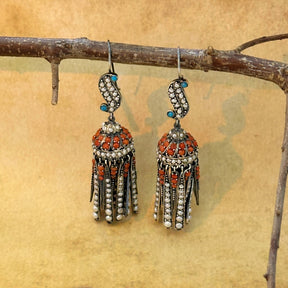 Dhanvin Traditional Silver 925 Earrings