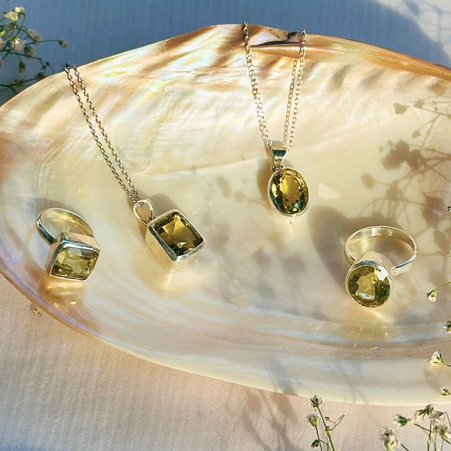 Zivra Lemon Quartz Silver 925 Pendant