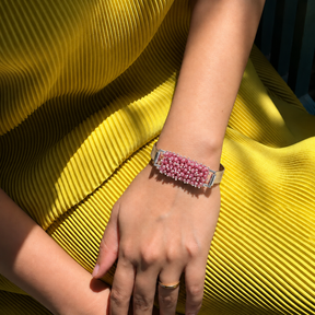 Seol Gemstone 925 Silver Cuffs Bangle