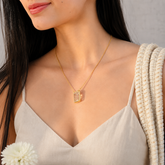 Agonda Morganite 18K Gold Plated Silver 925 Necklace