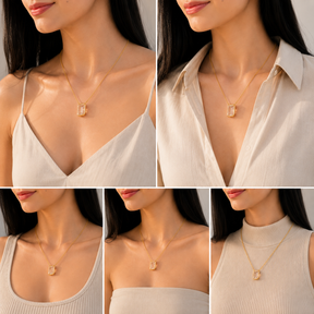 Agonda Morganite 18K Gold Plated Silver 925 Necklace