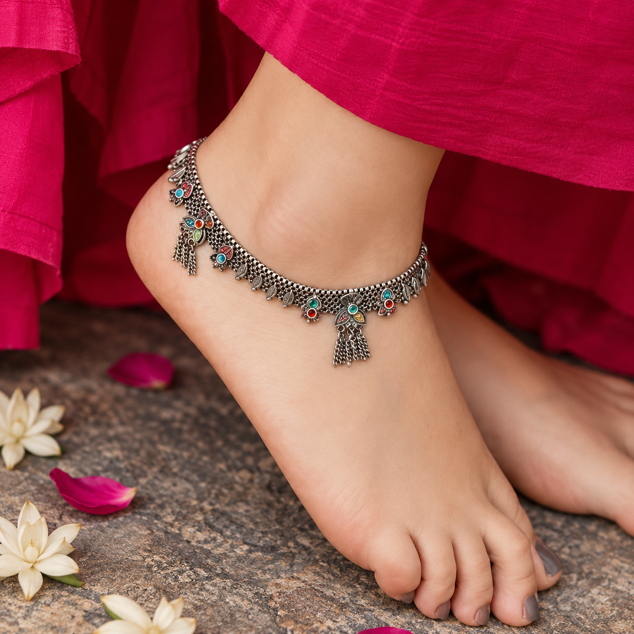 Ambar Silver 925 Anklet