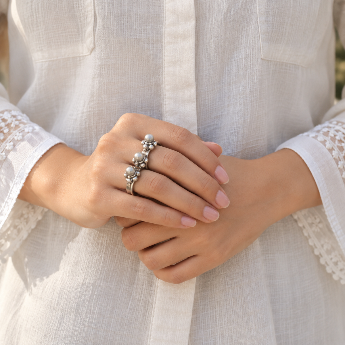 Antique Tribal two finger ring