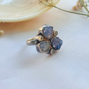Amethyst silver 925 ring, Silver ring, Gemstone Ring, Aquamarine  gemstone Ring 