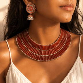 Ara Coral Silver 925 Necklace