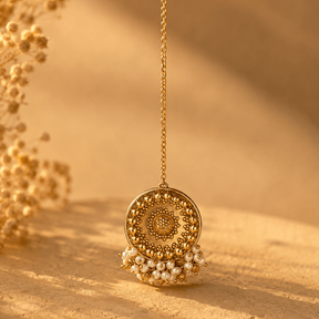 Aroha 18K Gold Plated Silver 925 Maang Tikka