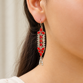 Atheen Coral Silver 925 earrings