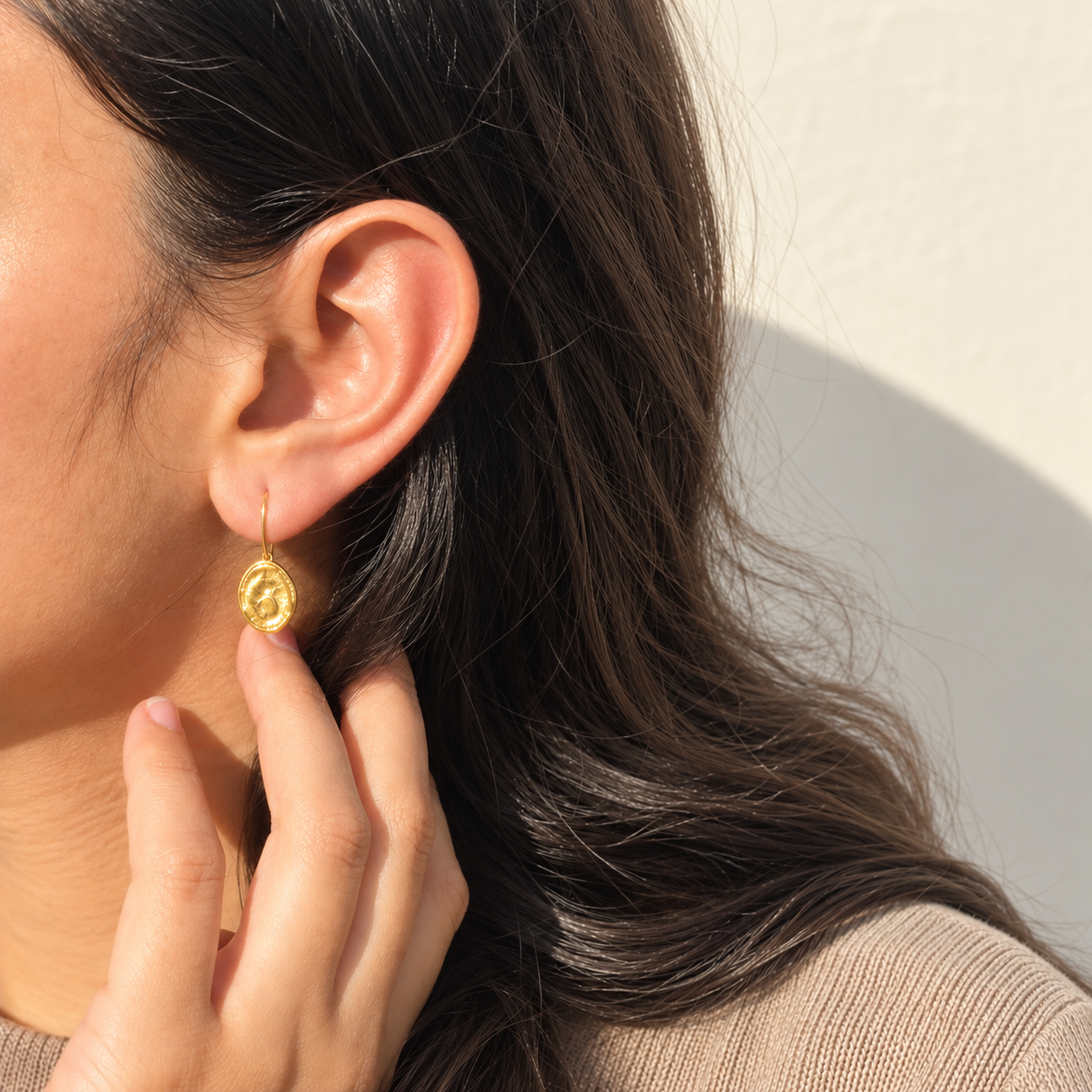 Azia 18K Gold Plated Silver 925 earrings