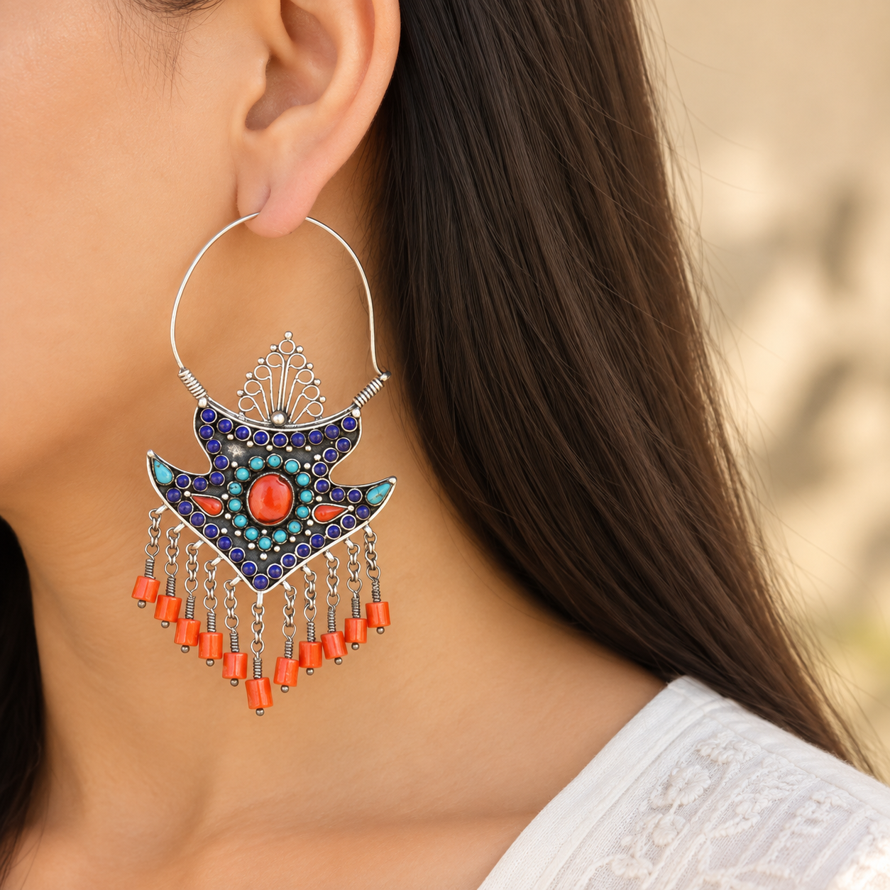 Beatnik Boho 925 Silver Earrings