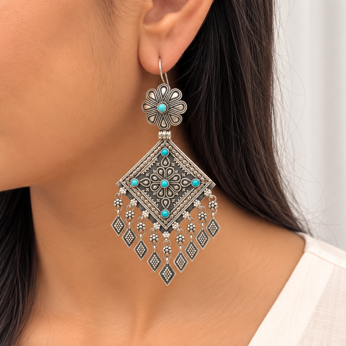 Bhavin Traditional Silver 925 Earrings