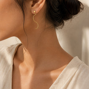 Braxton Gold Plated Silver 925 Earrings