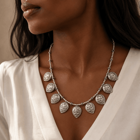 Kin Traditional Silver 925 Necklace