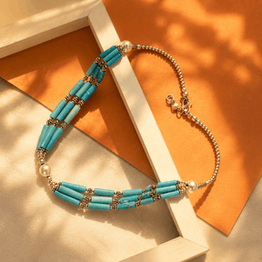 Tiya Turquoise Silver 925 Necklace
