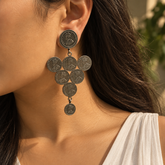 Nirjhari Oxidised Coin Silver 925 Earrings