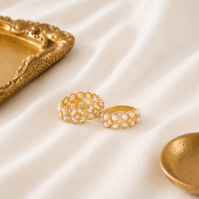 Niena 18K Gold Plated Silver 925 Pearls Ring
